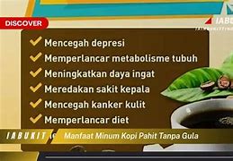 Manfaat Minum Kopi Pahit